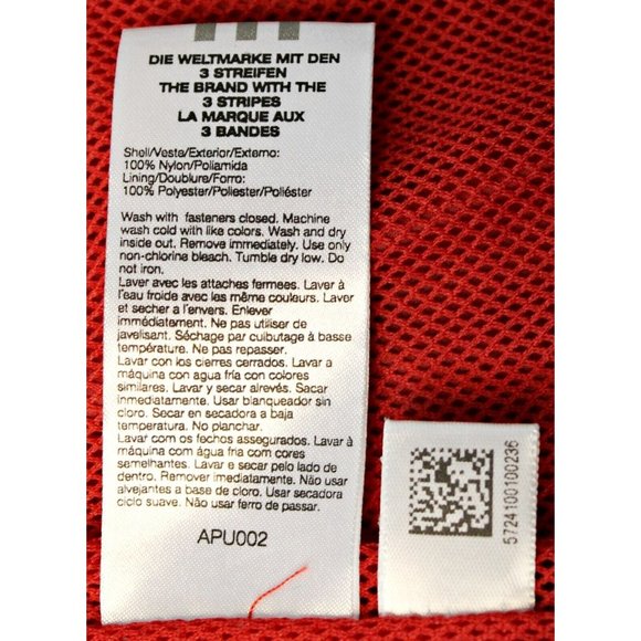 Adidas Men XL 2005 FIFA World Cup Trophy Tour By CocaCola Red Windbreaker Jacket - Picture 14 of 14